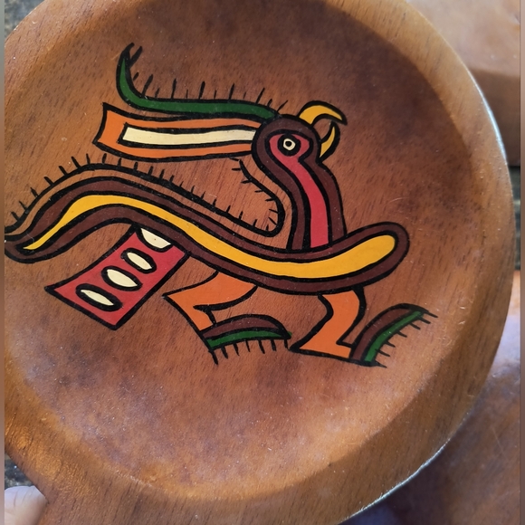 Vintage Handpainted Wooden Decor Set - Picture 6 of 8